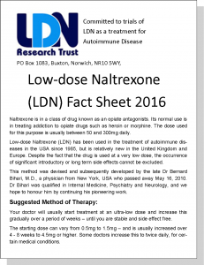 Trevor Gunn and Dr Kam Mann LDN Fact Sheet2